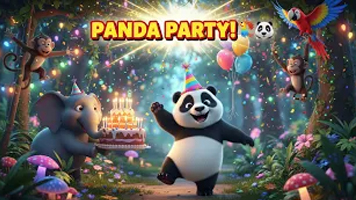 Happy Birthday Panda 🐼🎂 | Panda Birthday Song for Kids | Jungle Animal Nursery Rhyme